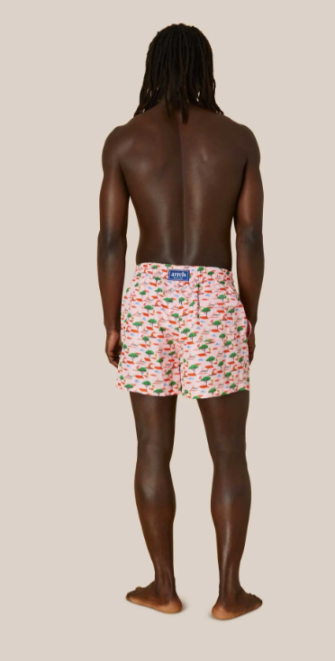 Classic Swim Shorts Pink Glamping X Ana Popescu