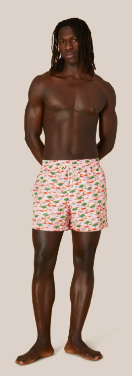 Classic Swim Shorts Pink Glamping X Ana Popescu