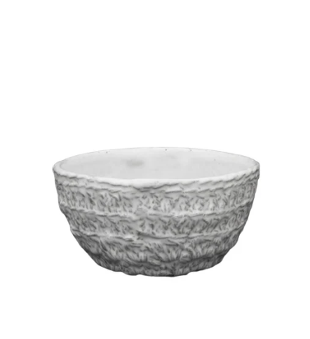 Astier de Villatte Aurelie Bowl, Embroidered Outside