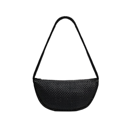Lattice Weave Crescent Bag