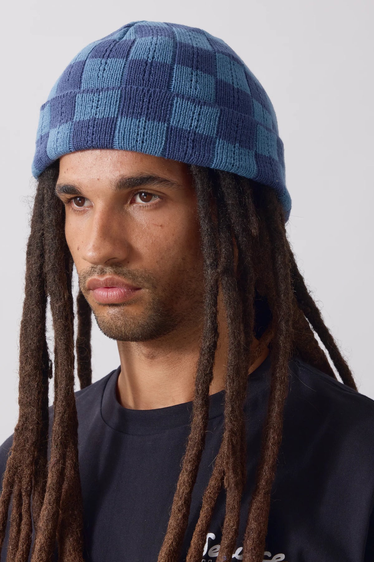 Chunky Check Beanie