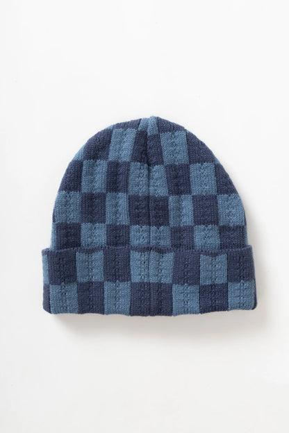 Chunky Check Beanie
