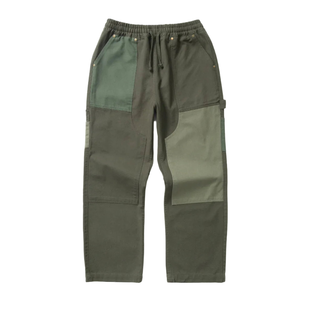 Patchwork Utility Chef Pants