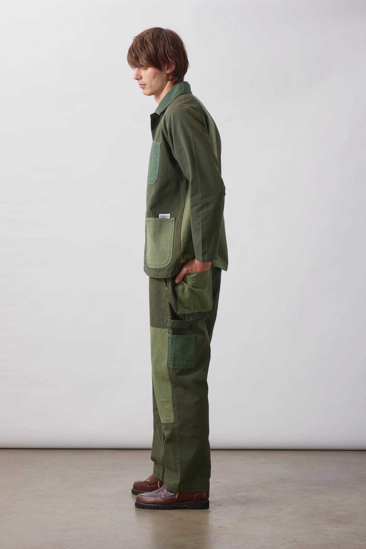 Patchwork Utility Chef Pants