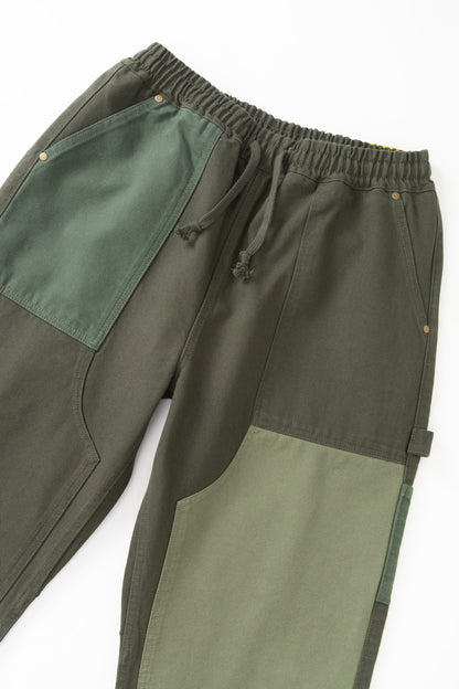 Patchwork Utility Chef Pants