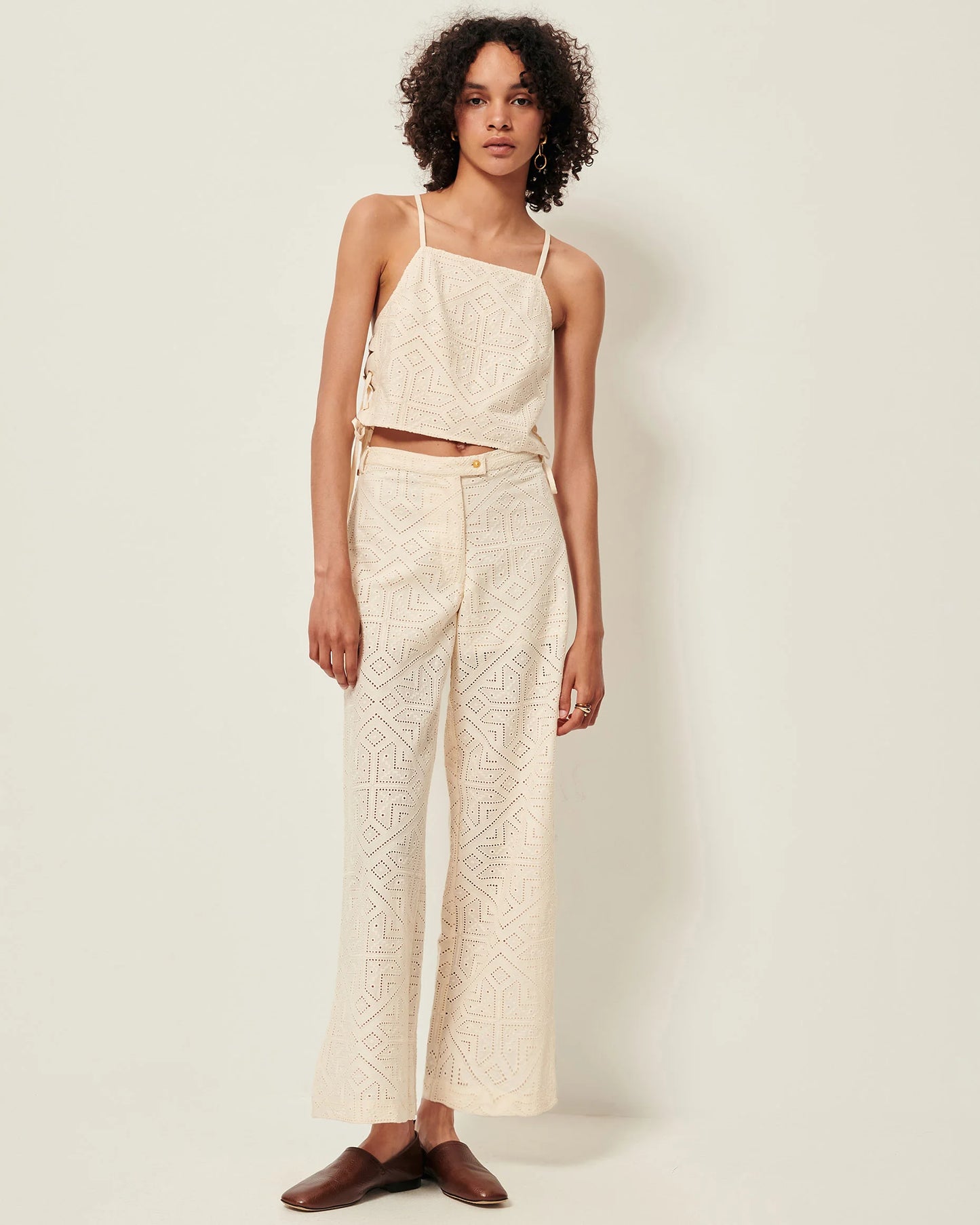 Allindy Embroidered Pants