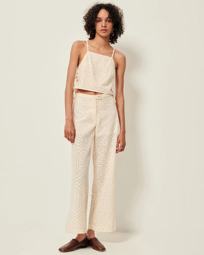 Allindy Embroidered Pants