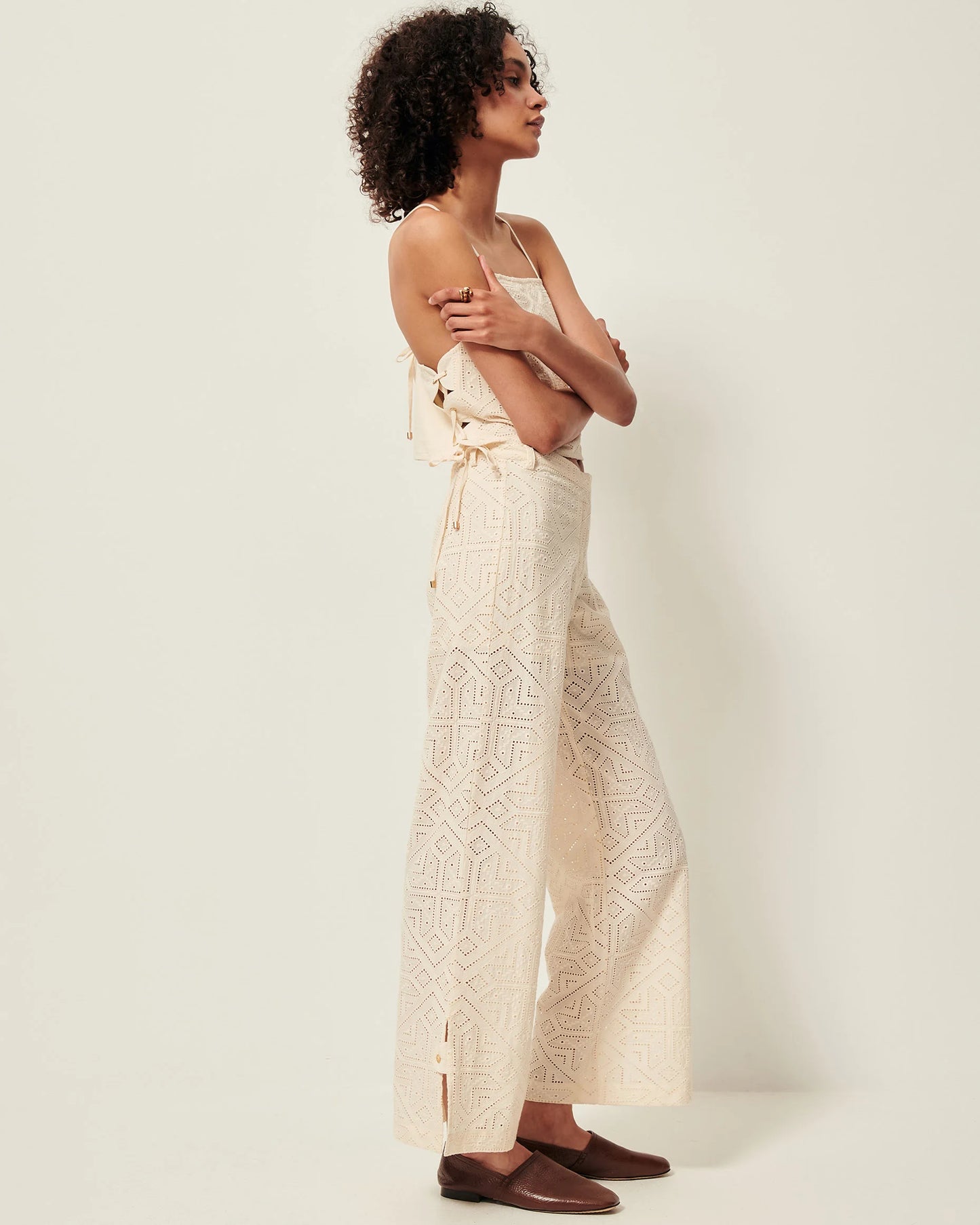 Allindy Embroidered Pants