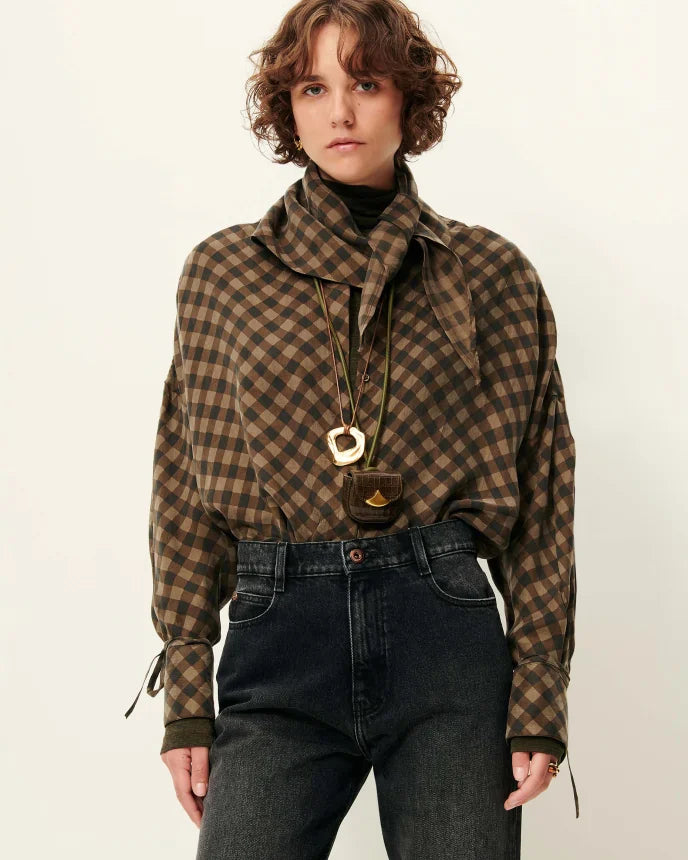 Armanchecks Shirt With Tie Cuffs