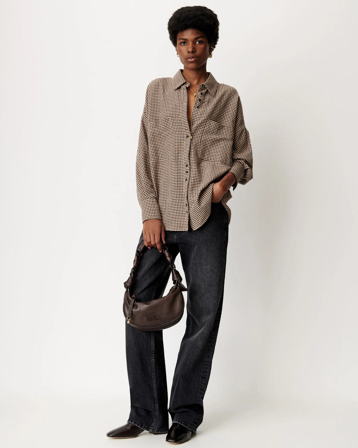 Cecily Shirt With Knotted Collar