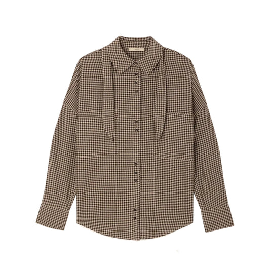 Cecily Shirt With Knotted Collar