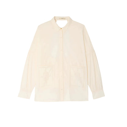 Flores Back Cut-Out Shirt