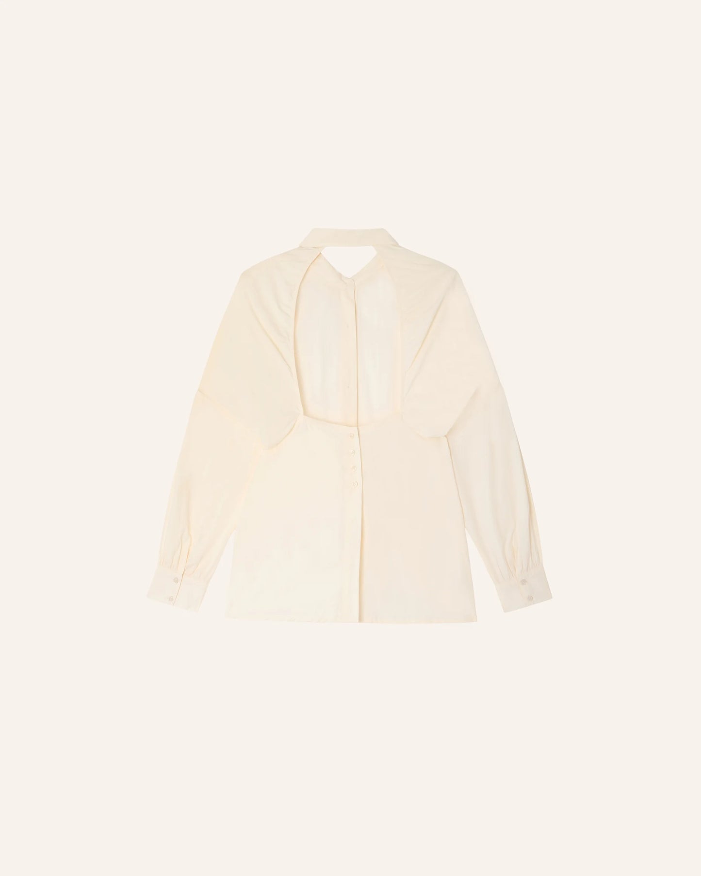 Flores Back Cut-Out Shirt