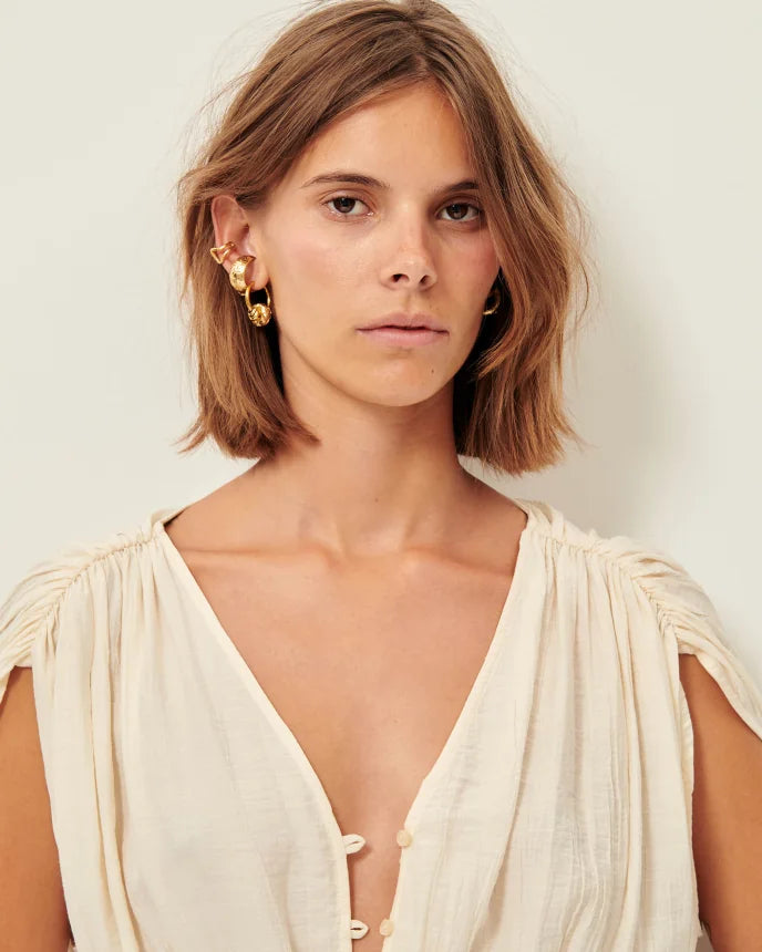 Galiane Long Smocked Dress