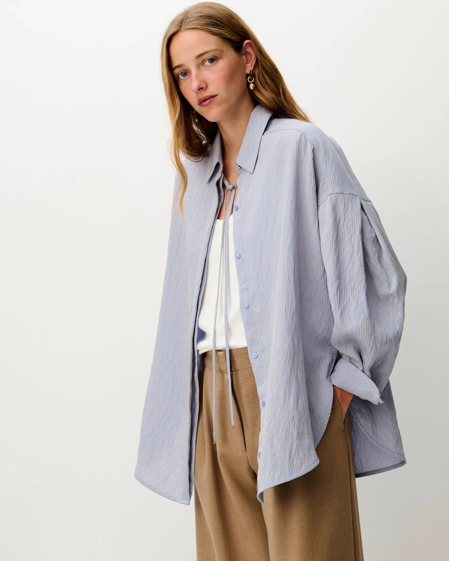Liza Large Shirt With Ties