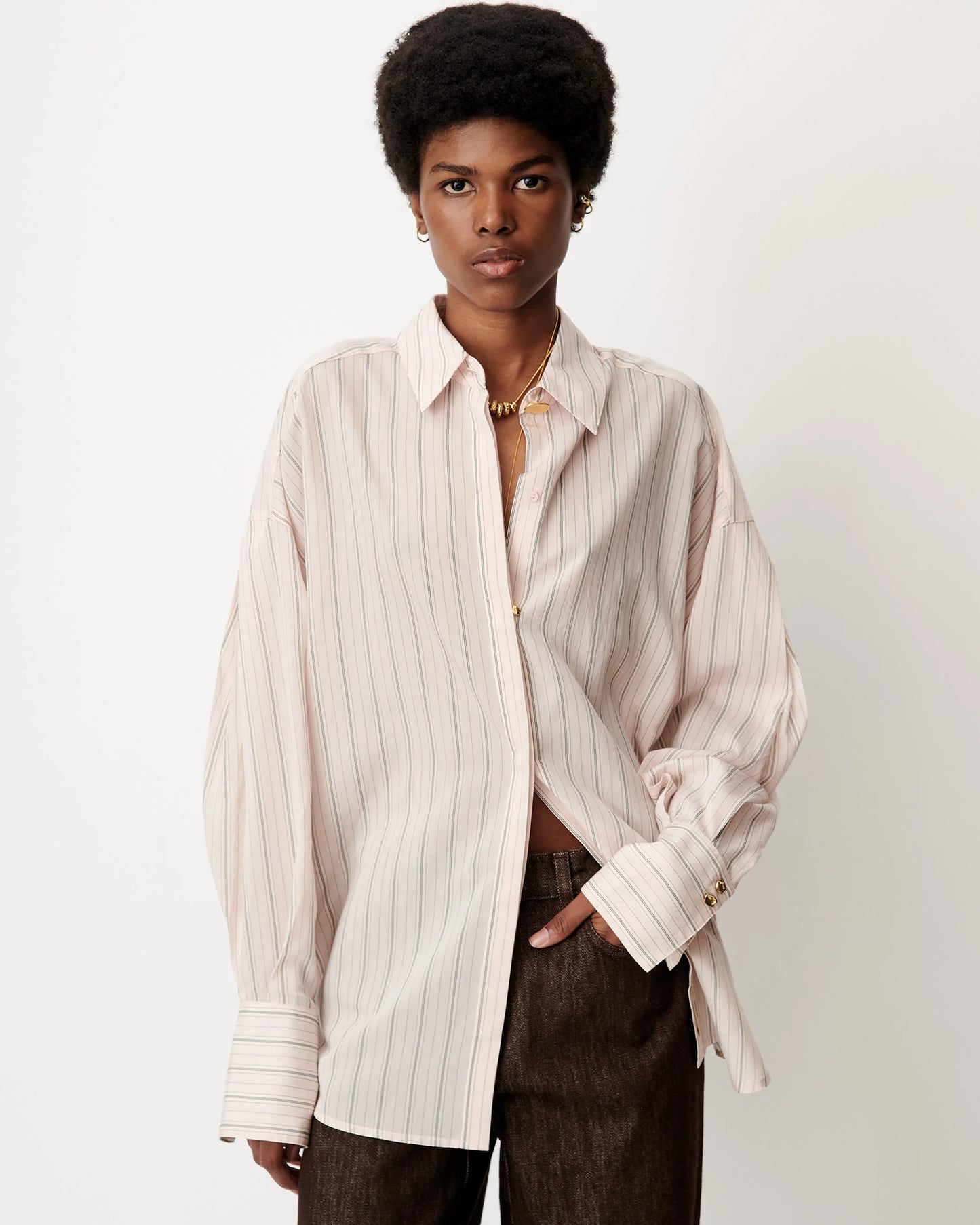 Mabel Shoulder Pleats Shirt