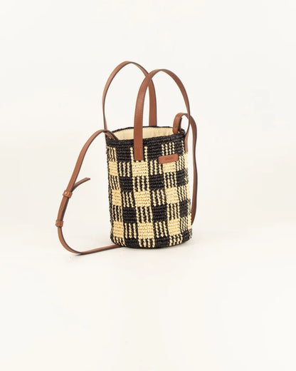 Mimi Tara R Small Raffia Bag