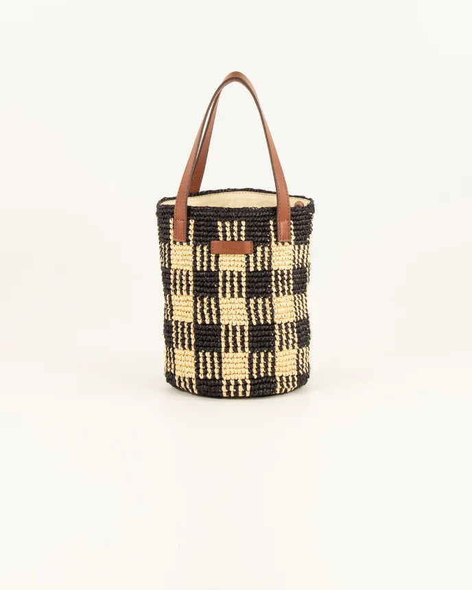 Mimi Tara R Small Raffia Bag