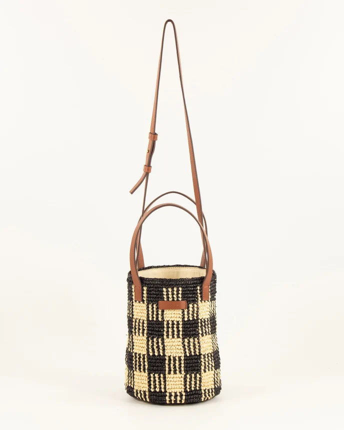 Mimi Tara R Small Raffia Bag