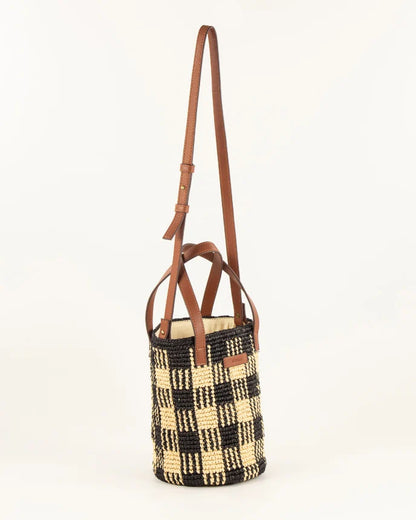 Mimi Tara R Small Raffia Bag
