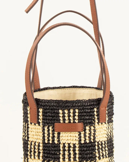 Mimi Tara R Small Raffia Bag