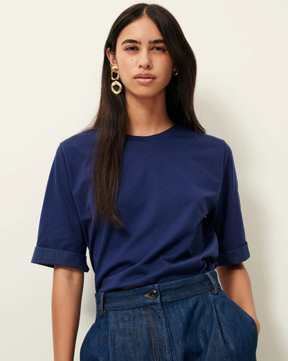 Samico T-Shirt With Woven Cuff