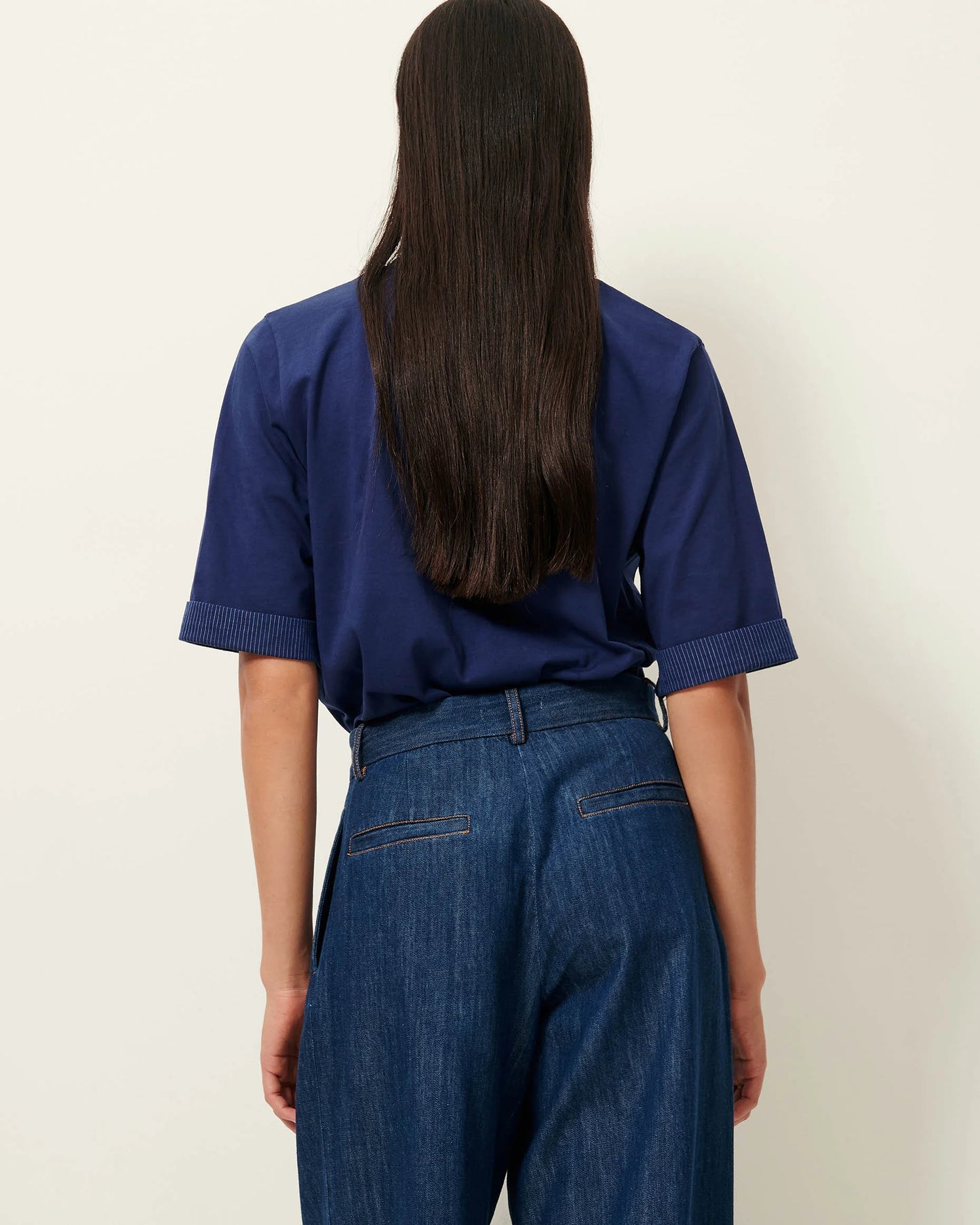 Samico T-Shirt With Woven Cuff