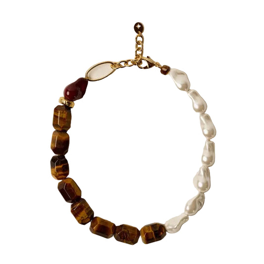 Vylie Chain And Pearl Necklace