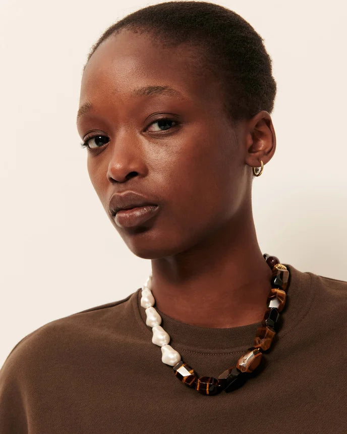 Vylie Chain And Pearl Necklace