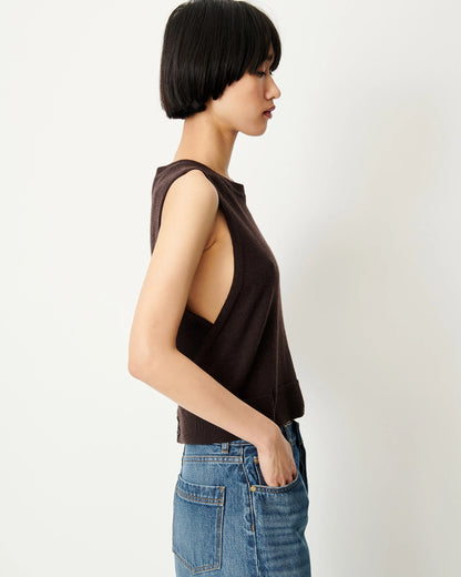 Ynoten Back Button Knit Top