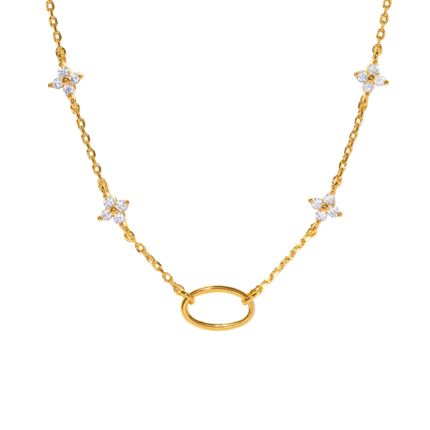 Shimmer Blossom Necklace for Charms