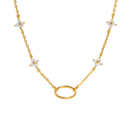 Shimmer Blossom Necklace for Charms