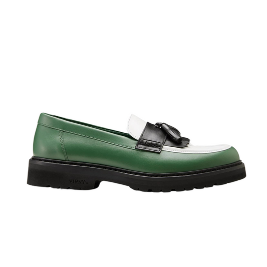 Richee Tri-Tone Tassel Loafer Green