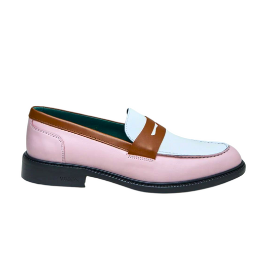 Townee Tri-Tone Penny Loafer Pink