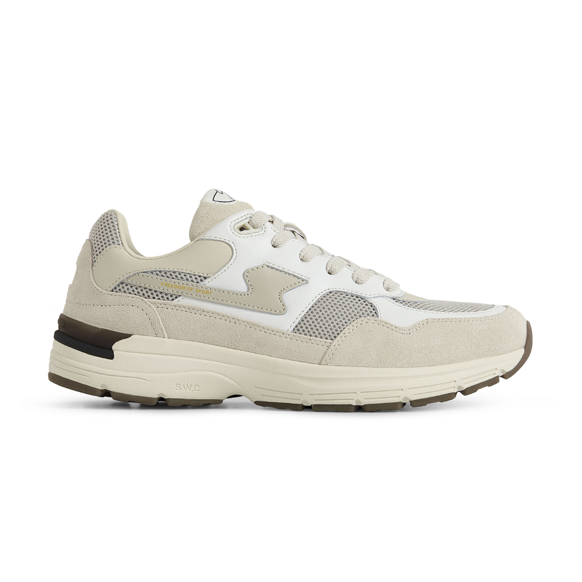 Amiel S-strike Leather Mix White-ecru (unisex)