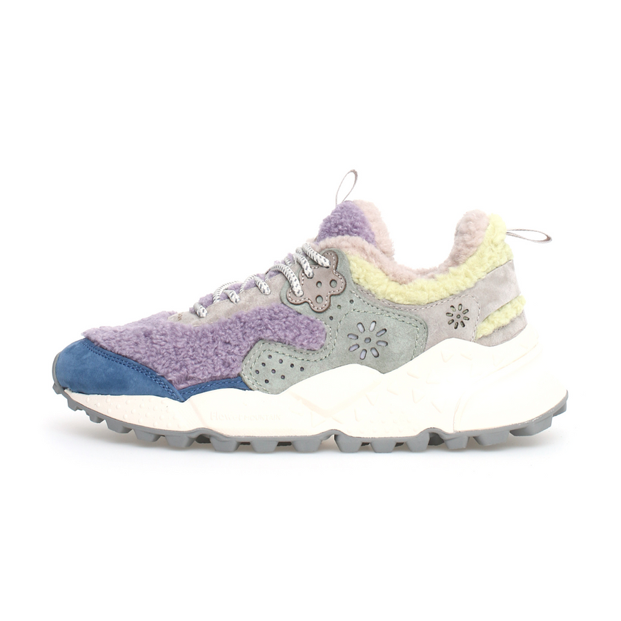 Kotetsu Woman Suede Teddy Violet Lime