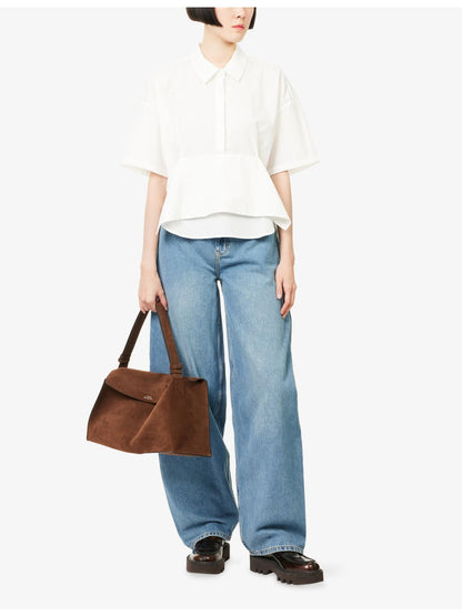 Short Cotton Panel Shirt