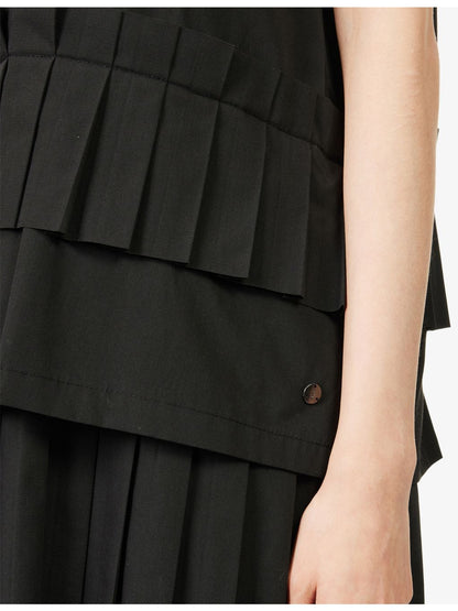 Short Pleated T-Shirt Dress