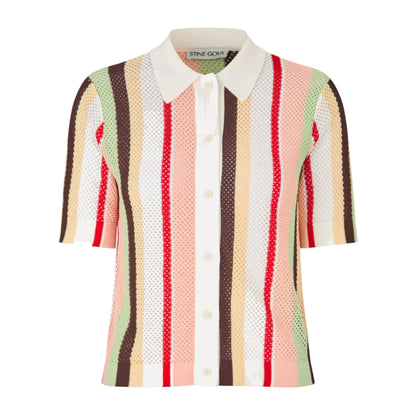 2100 Short Sleeve Crochet Polo