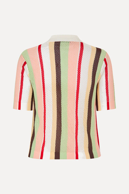 2100 Short Sleeve Crochet Polo