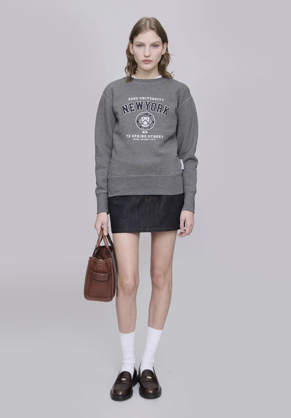 Shrunken Fit Crewneck Ny sweatshirt