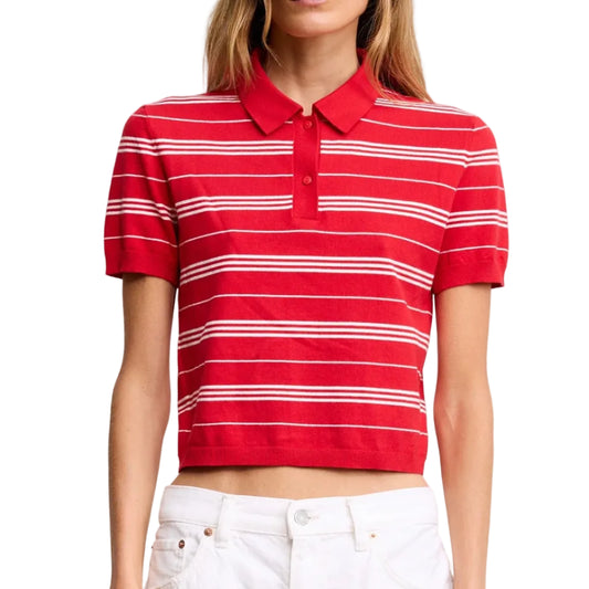 Shrunken Polo Sweater