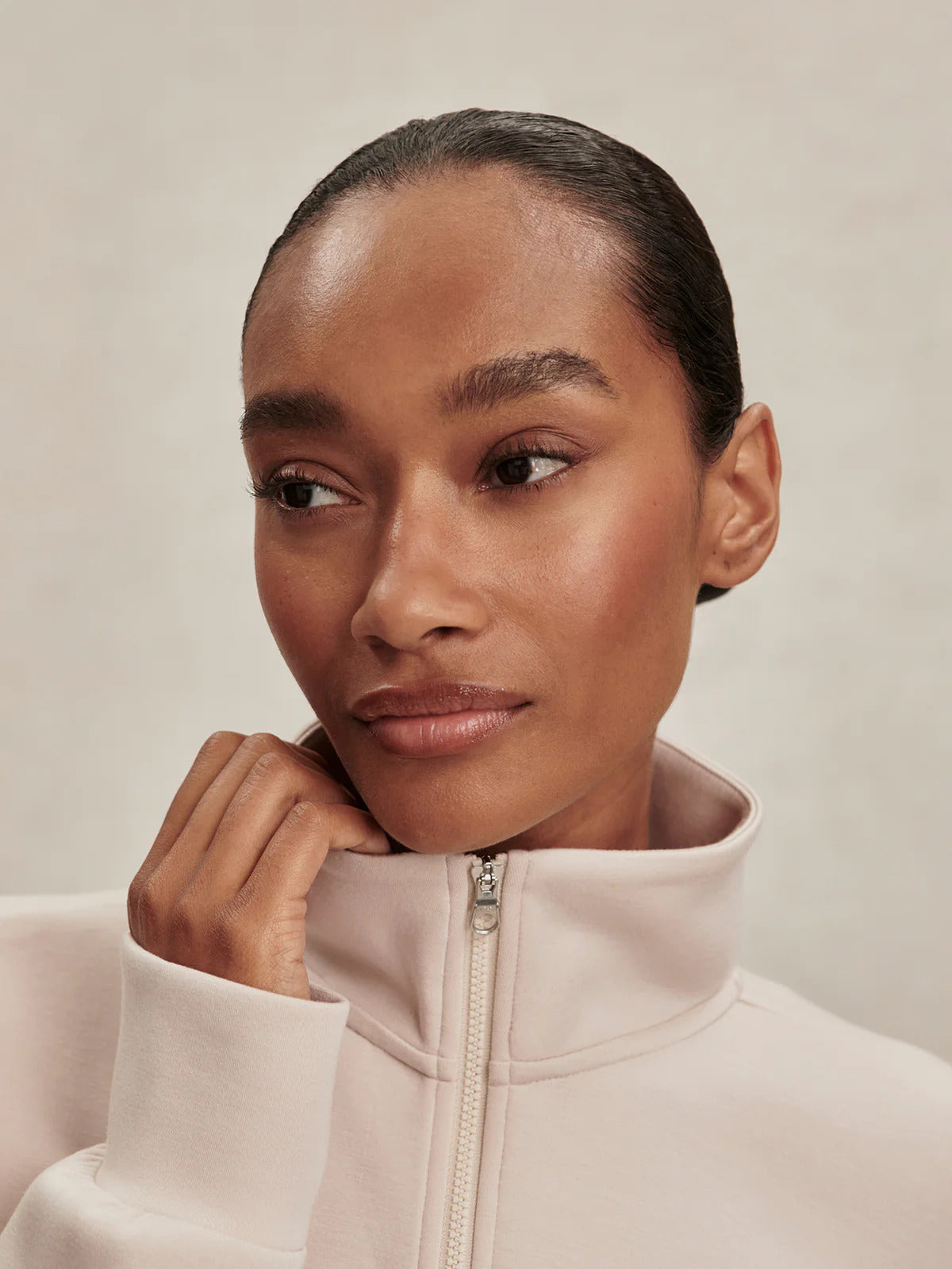 Sian Cropped Half Zip Midlayer