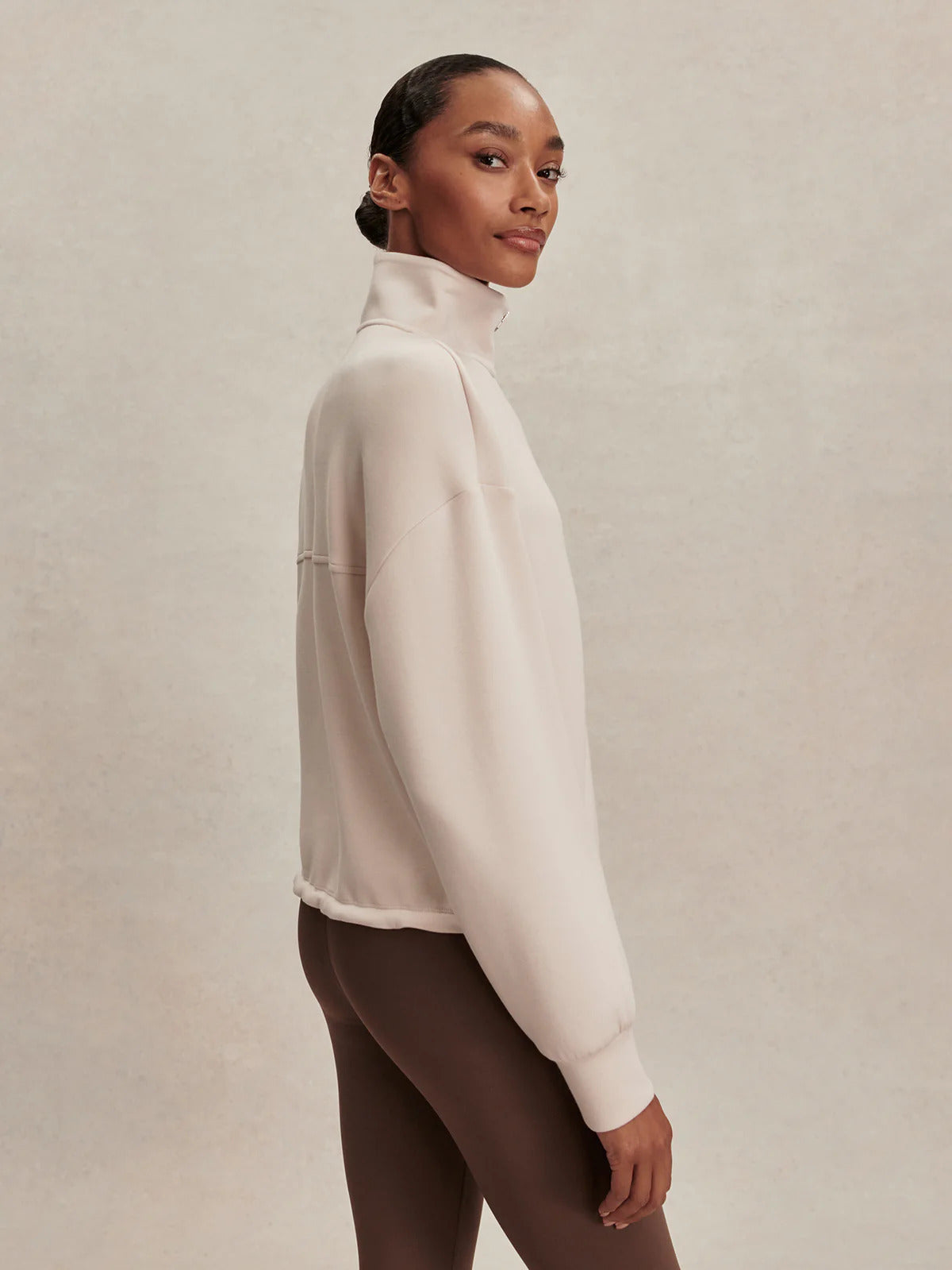 Sian Cropped Half Zip Midlayer