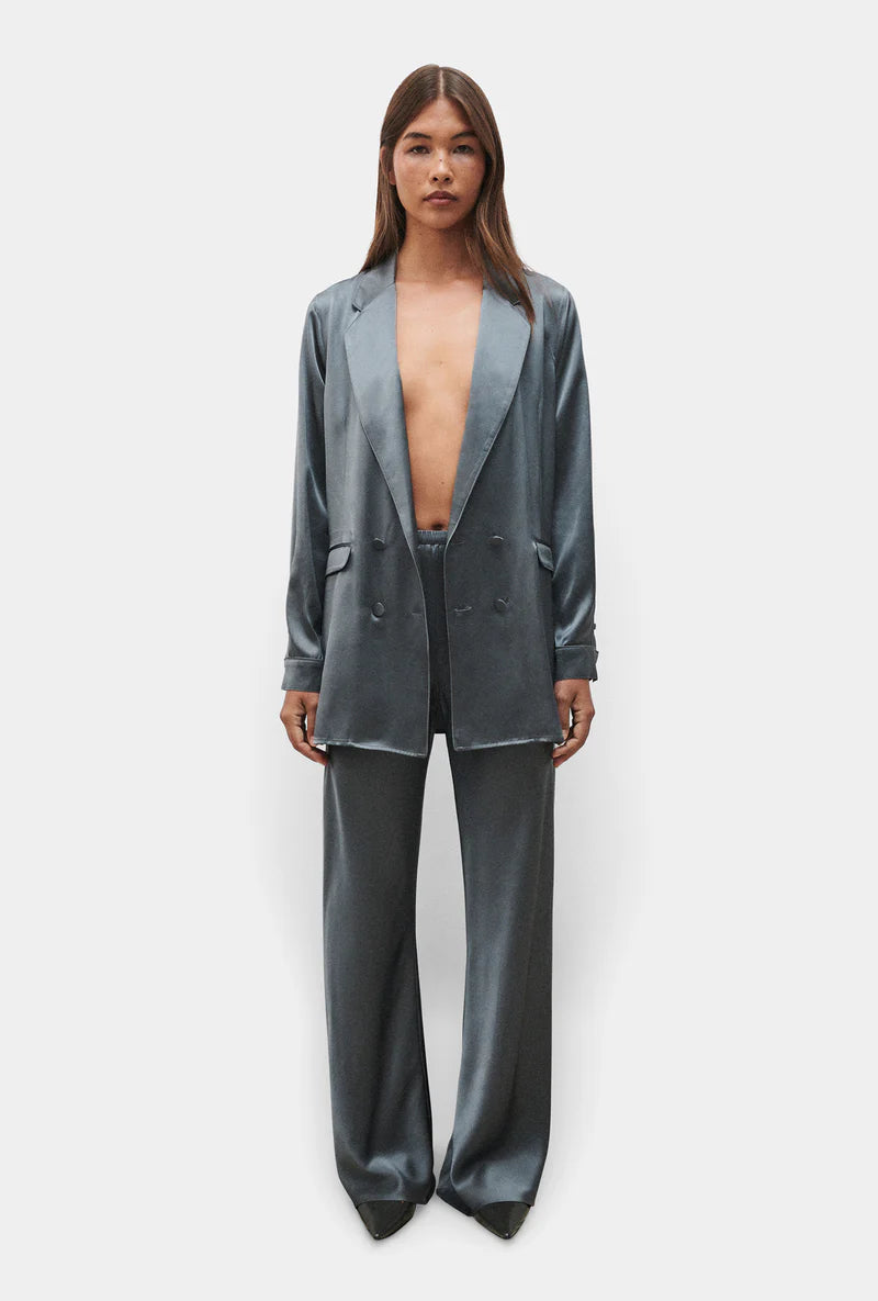 Bias Cut Pants Slate