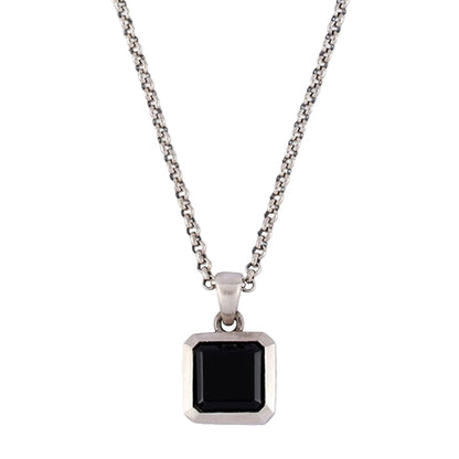 Silver Onyx Armour Necklace