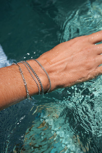 Spiga Chain Bracelet - Steel Finish