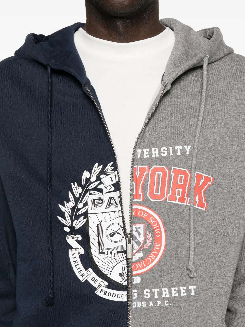 Splitted Crest Hoodie