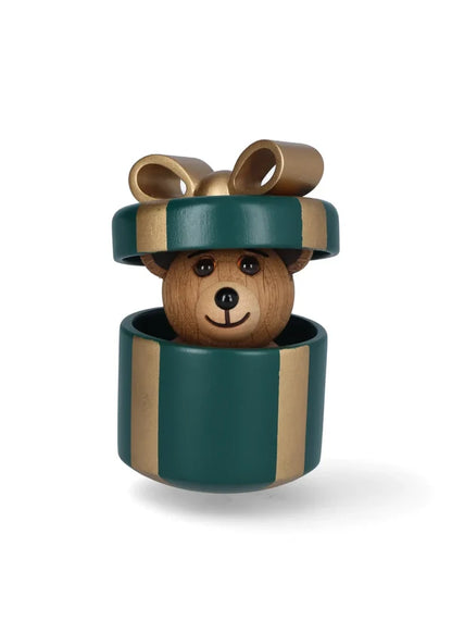 Gifting Teddy, Green & Gold
