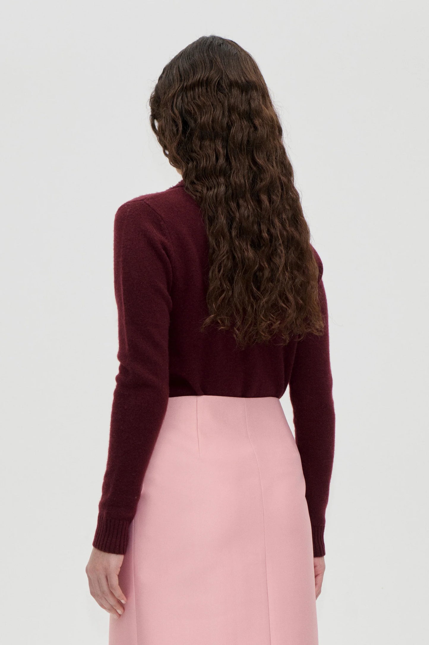 2530 Wide Collar Long Sleeve Cardigan